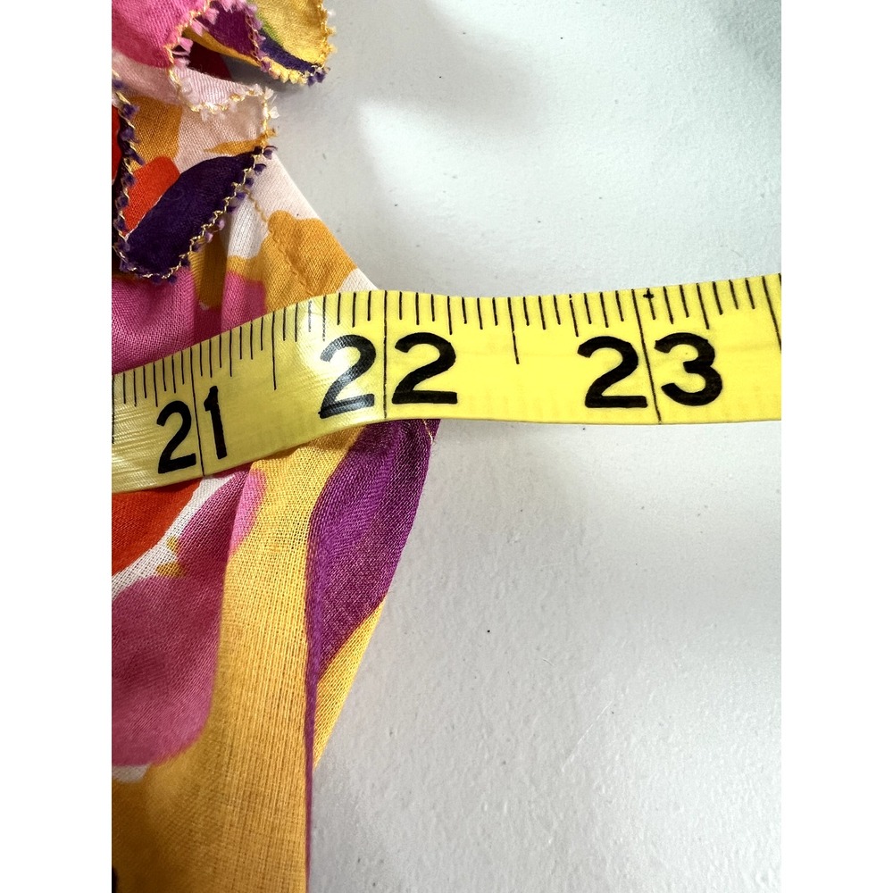 J. Crew Ruffle-Sleeve Dress Ratti Cotton Spring Floral Size XXL NEW Resort Beach - Picture 13 of 16